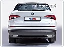 Koncovky výfuku Škoda Kodiaq I. Alu Brush 
