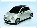 Gumové VANIČKY, autokoberce sada FIAT 500 2008-2013
