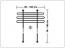 Mříž do auta na psa teleskopická PROFI 3 prvková, Lampy Italy