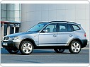Gumové VANIČKY, autokoberce sada BMW X3, 2003-2011