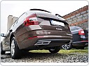 Škoda Octavia III - nástavce zadního difuzoru - RS exhaust ALU look