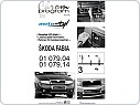 Chromový rámeček SPZ Škoda Fabia 1 do 8/2004