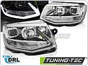 Přední světla, lampy VW T6 2015-, LED DRL chromové