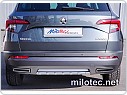 Difuzor zadního nárazníku, ABS - stříbrný matný, Škoda Karoq 2017 –›