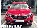 Škoda Kodiaq - dekorativní lišty předního nárazníku KI-R, 3-dílná sada - lakované - RED