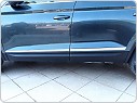 Škoda Kodiaq - NEREZ CHROM dekorativní boční dveřní lišty OMTEC