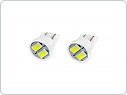 LED žárovka T10 (W5W) 2SMD 12V, bílá