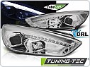 Přední světla, Ford Focus MK3 2015-, DRL, Tube light, chromové