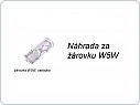 LED žárovka T10 (W5W) 5SMD 12V, bílá 1ks