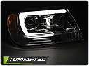 Přední světla Chrysler Jeep Grand Cherokee 1999-2005, Tube light chromové