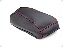 Mitsubishi ASX - kožený potah loketní opěrky Jumbo Box - červené prošití
