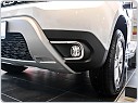 Dacia Duster 2018-  NEREZ chrom rámečky předních mlhovek - OMTEC
