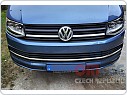 VW T6 - NEREZ chrom lišty předního nárazníku (Comfort line / Highline) - OMTEC