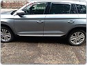 Lišty bočních dveří M-TRACK - stříbrné matné, Kodiaq od r.v. 2016 -