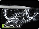 Přední světla BMW X5 E70, 2007-2010, angel eyes, DRL, chromová