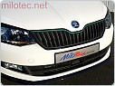 Racing lišta na přední masku - zelená, Škoda Fabia III. 2014-2018