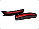 Škoda Karoq - atrapy výfuku RS design RS230 Glossy black - GLOWING RED