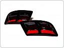 Škoda Karoq - atrapy výfuku TURBO design RS230 Glossy black - GLOWING RED