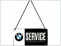 Plechová cedule BMW Service, 10x20cm