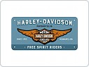 Plechová cedule Harley Davidson Free, 10x20cm