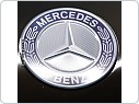 Plechová cedule Mercedes logo, 25x50cm