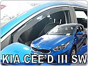 Plexi ofuky oken, deflektory Kia Ceed 2018- přední 