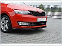 Škoda Rapid - přední plastový spoiler DTM V1 - GLOSSY BLACK