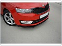 Škoda Rapid - přední plastový spoiler DTM V1 - GLOSSY BLACK