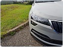Škoda Karoq - mračítka SPORTIVE v originál Škoda barvě STEEL GREY (F7A)