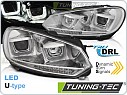 Přední světla VW Golf 6, 2008-2012, u-type s led dynamickým blinkrem