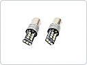 LED žárovka Ba15S (P21W) 15SMD CANBUS 12-24V, bílá, 1ks jednovlákno
