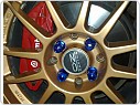 Odlehčené matice kol - D1 Racing Spec modré dlouhé 12x1.50