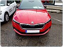 Škoda Scala - mračítka SPORTIVE v originál Škoda barvě VELVET RED (F3P)