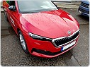 Škoda Scala - mračítka SPORTIVE v originál Škoda barvě VELVET RED (F3P)