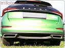Dummy Milotec - koncovky výfuku Alu Brush, Škoda Scala