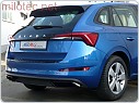 Dummy Milotec - koncovky výfuku ABS - černý lesklý, Škoda Scala