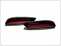 Škoda Scala - atrapy výfuku RS design -  RS230 BLACK - GLOWING RED
